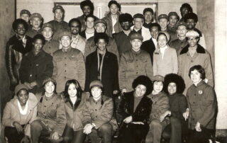 Bert Small with the Black Panthers on a visit to China