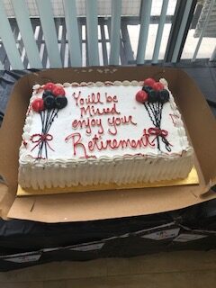 Dr. Small's retirement cake at the HTMO