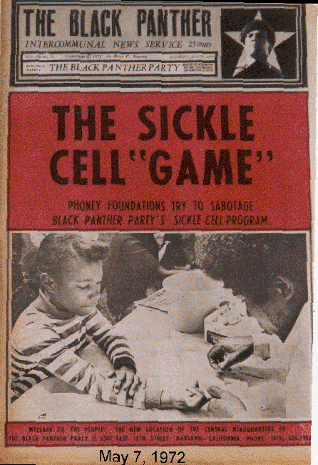 Sickle Cell Game cover 1972